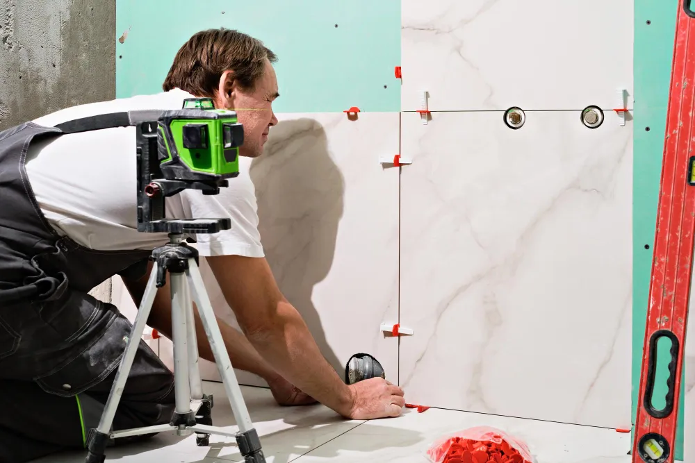 tiler installing best tiles for kitchen splashback