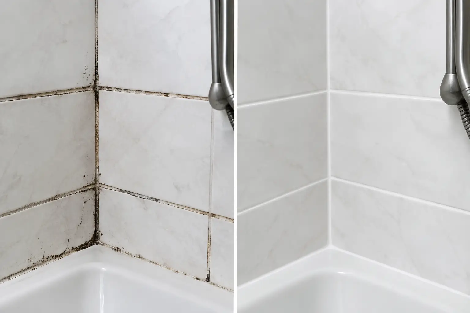Bathroom Regrouting Before and After Results
