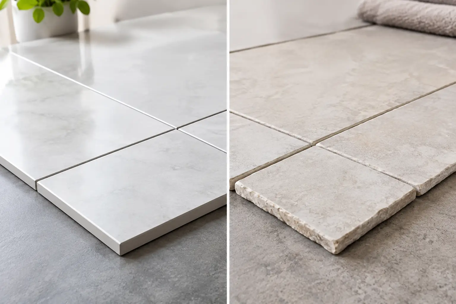 Rectified Tiles Versus Nonrectified Tiles